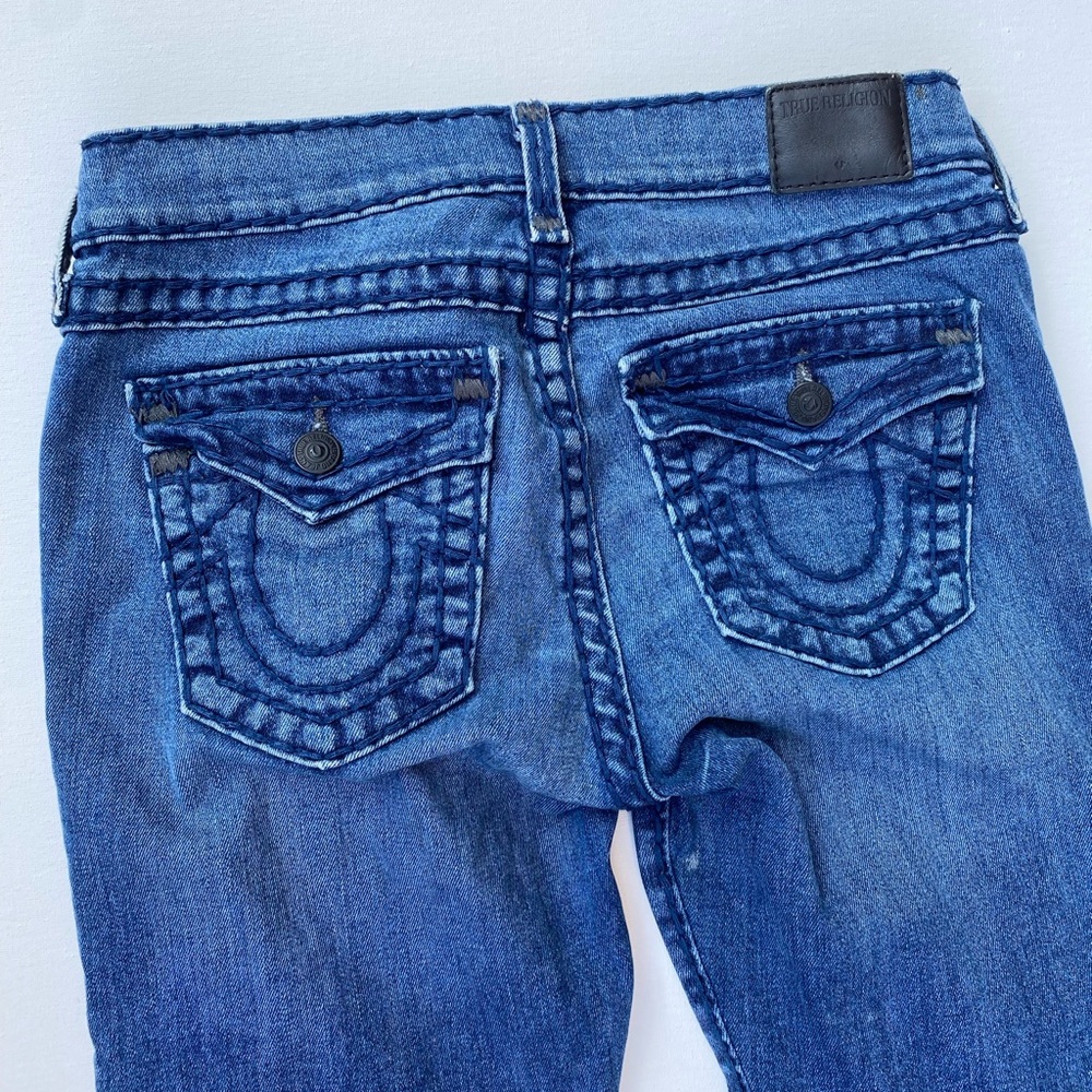 True Religion Jeans Women’s Size 26 Blue MidRise Cora Slim